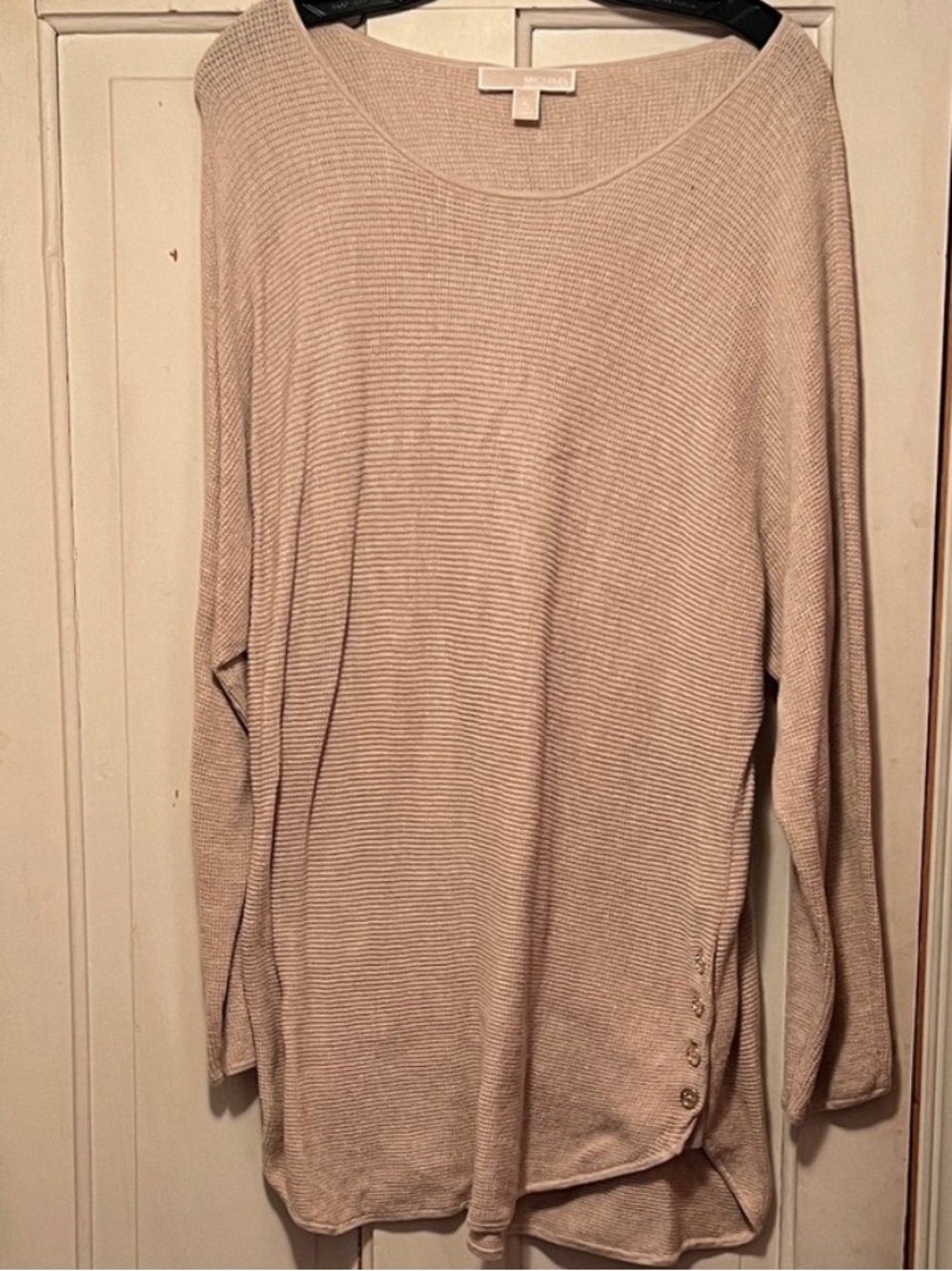 MICHAEL Michael Kors Beige Knit Crewneck Sweater